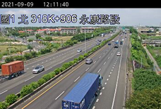 高公局_國道1號_永康交流道_台南系統交流道_318K_(N)